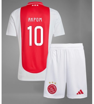 Ajax Chuba Akpom #10 Hemmakläder Barn 2024-25 Kortärmad (+ Korta byxor)